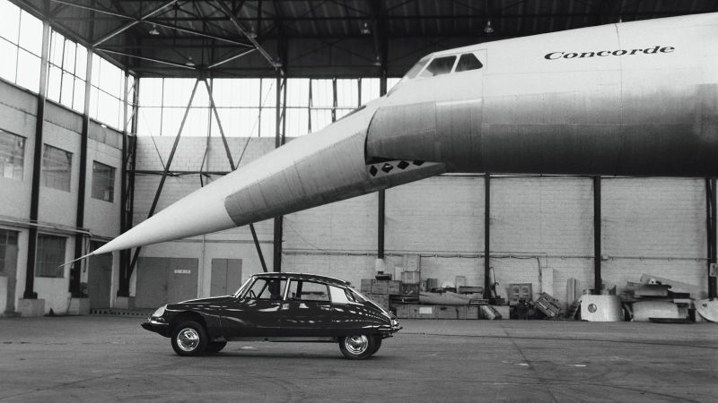 image du concorde et d'une ds